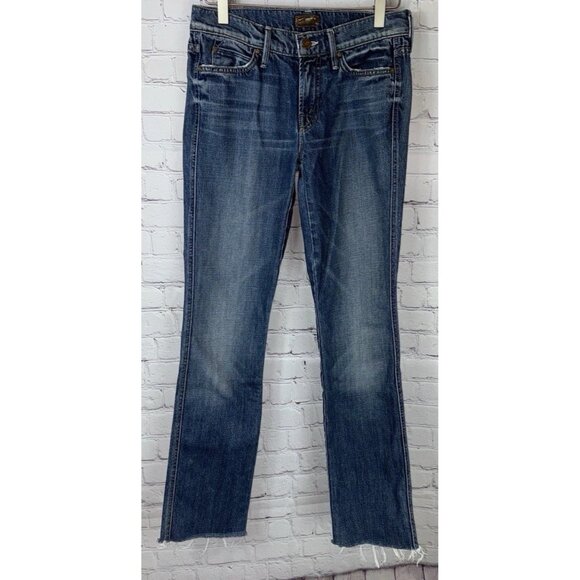MOTHER Women’s Holy Rascal Jeans Still Behind The Hustle Wash Blue Jeans Size 25 - Picture 1 of 9